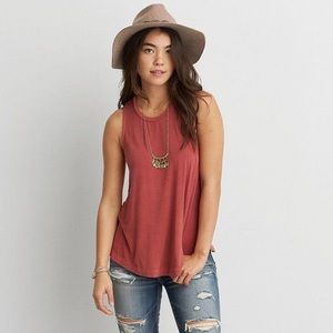 American Eagle Soft and Sexy Maroon Tank